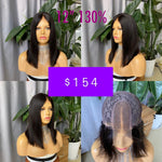 Straight Middle Part Lace Closure Wig