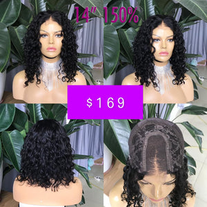 12" Wavy Lace Closure Wig